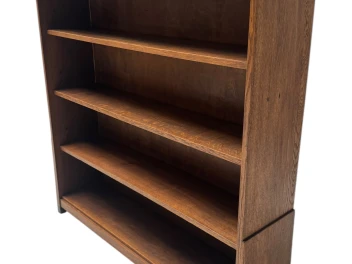Art Deco Amsterdamse School Open Bookcase by Willem Penaat for Metz & Co., 1920s